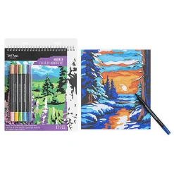 Brea Reese® Color-by-Number Marker Pad Kit, Mountain Landscapes