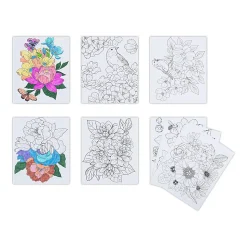 Brea Reese® Color-by-Number Paper Pad Kit, Floral Designs