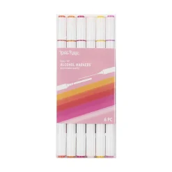 Brea Reese Dual-Tip Alcohol Markers, Warm Tones, Pack Of 6 Markers