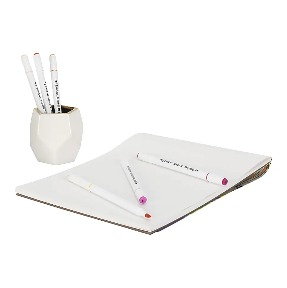 Brea Reese Dual-Tip Alcohol Markers, Warm Tones, Pack Of 6 Markers