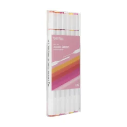 Brea Reese Dual-Tip Alcohol Markers, Warm Tones, Pack Of 6 Markers