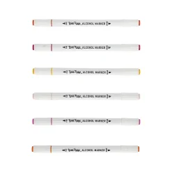 Brea Reese Dual-Tip Alcohol Markers, Warm Tones, Pack Of 6 Markers