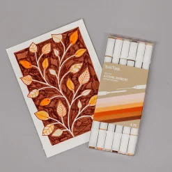 Brea Reese Dual-Tip Alcohol Markers, Neutrals, Pack Of 6 Markers