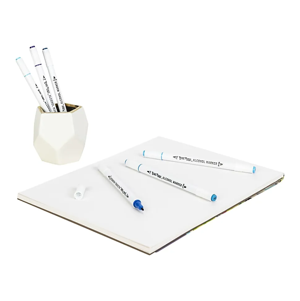 Brea Reese Dual-Tip Alcohol Markers, Blues, Pack Of 6 Markers