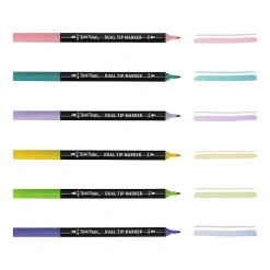 Brea Reese Dual-Tip Brush Markers, Pastel, Pack Of 6 Markers