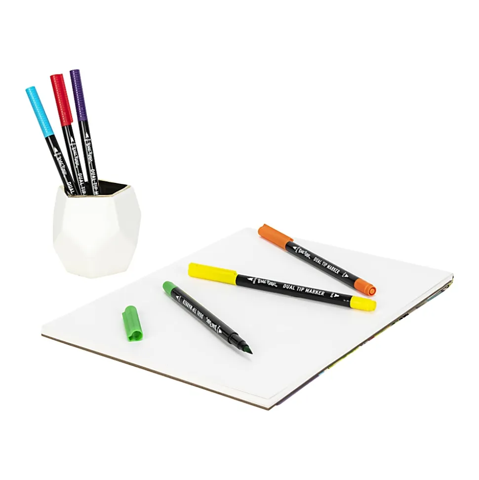 Brea Reese Dual-Tip Brush Markers, Classic, Pack Of 6 Markers