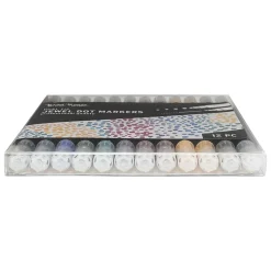 Brea Reese Dual-Tip Dot Markers, Pack Of 12 Markers, Twin Tip, Jewel-Toned Ink Colors