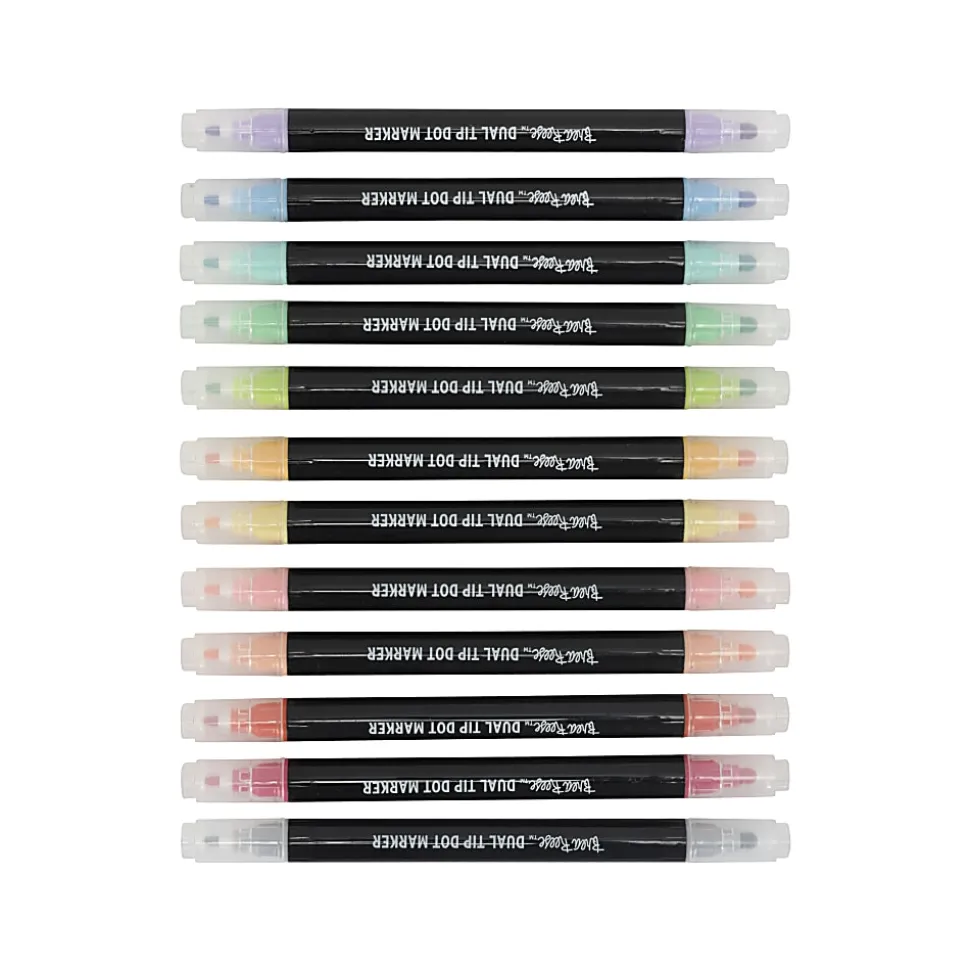 Brea Reese Dual-Tip Dot Markers, Classic, Pack Of 12 Markers