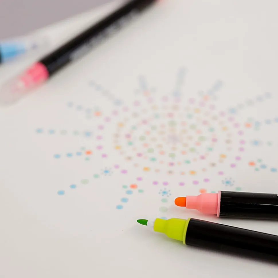 Brea Reese Dual-Tip Dot Markers, Classic, Pack Of 12 Markers