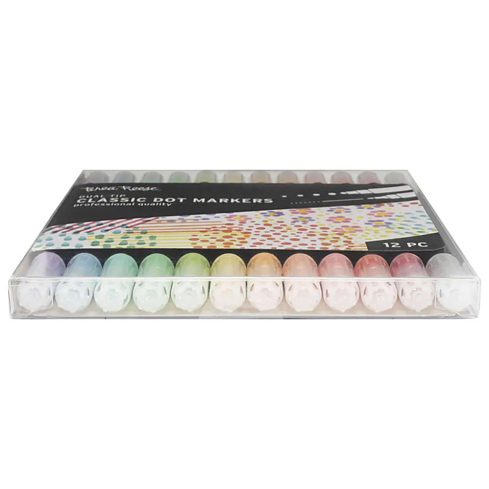 Brea Reese Dual-Tip Dot Markers, Classic, Pack Of 12 Markers