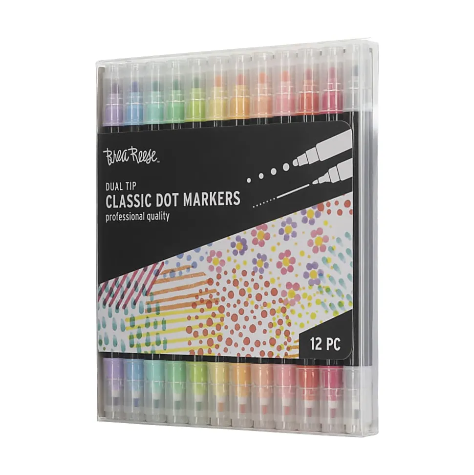 Brea Reese Dual-Tip Dot Markers, Classic, Pack Of 12 Markers