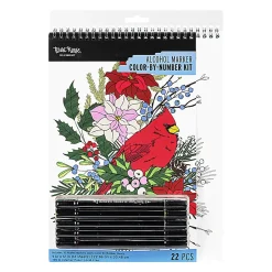 Brea Reese Holiday Birds & Botanicals Color-by-Number Kit