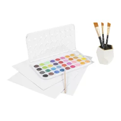 Brea Reese Large 36-Color Watercolor Paint Set, Vibrant Colors