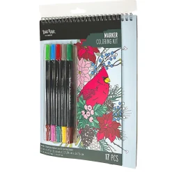 Brea Reese Marker Spiral Pad Set, Cardinal, Set Of 17 Pieces