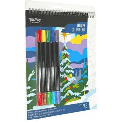 Brea Reese Marker Spiral Pad Set, Christmas Tree, Set Of 17 Pieces