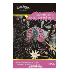 Brea Reese Mini Scratch Art Pad Set, Lunar, 3-1/2