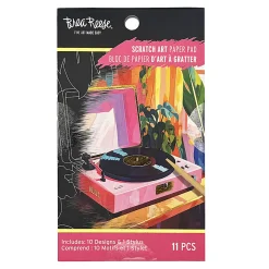 Brea Reese Mini Scratch Art Pad Set, Record, 3-1/2