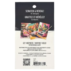 Brea Reese Mini Scratch Art Pad Set, Record, 3-1/2