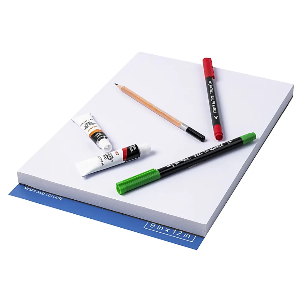 Brea Reese Mixed Media Paper Pad, 9" x 12", 60 Sheets, White