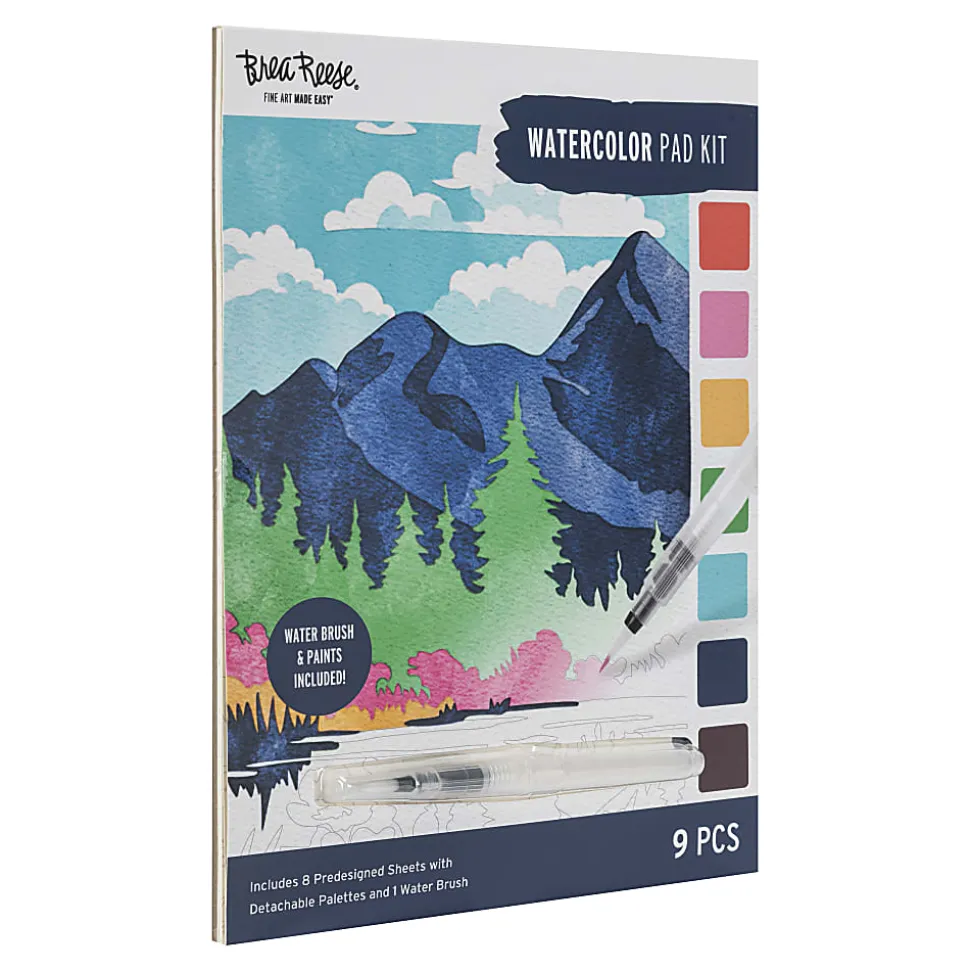 Brea Reese® Nature Watercolor Pad Kit, Kit Of 9 Pieces