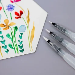 Brea Reese 3-Piece Water Brushes Set, Clear