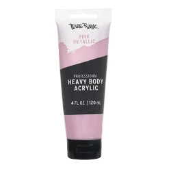 Brea Reese Professional Heavy-Body Acrylic Paint, 4 Oz, Metallic Pink