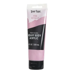 Brea Reese Professional Heavy-Body Acrylic Paint, 4 Oz, Metallic Pink