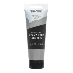Brea Reese Professional Heavy-Body Acrylic Paint, 4 Oz, Neutral Gray