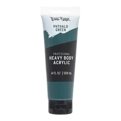 Brea Reese Professional Heavy-Body Acrylic Paint, 4 Oz, Phthalo Green