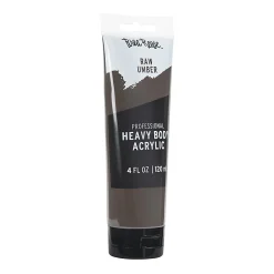 Brea Reese Professional Heavy-Body Acrylic Paint, 4 Oz, Raw Umber
