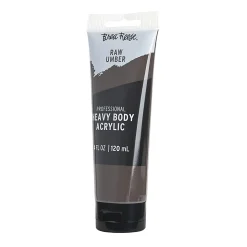 Brea Reese Professional Heavy-Body Acrylic Paint, 4 Oz, Raw Umber