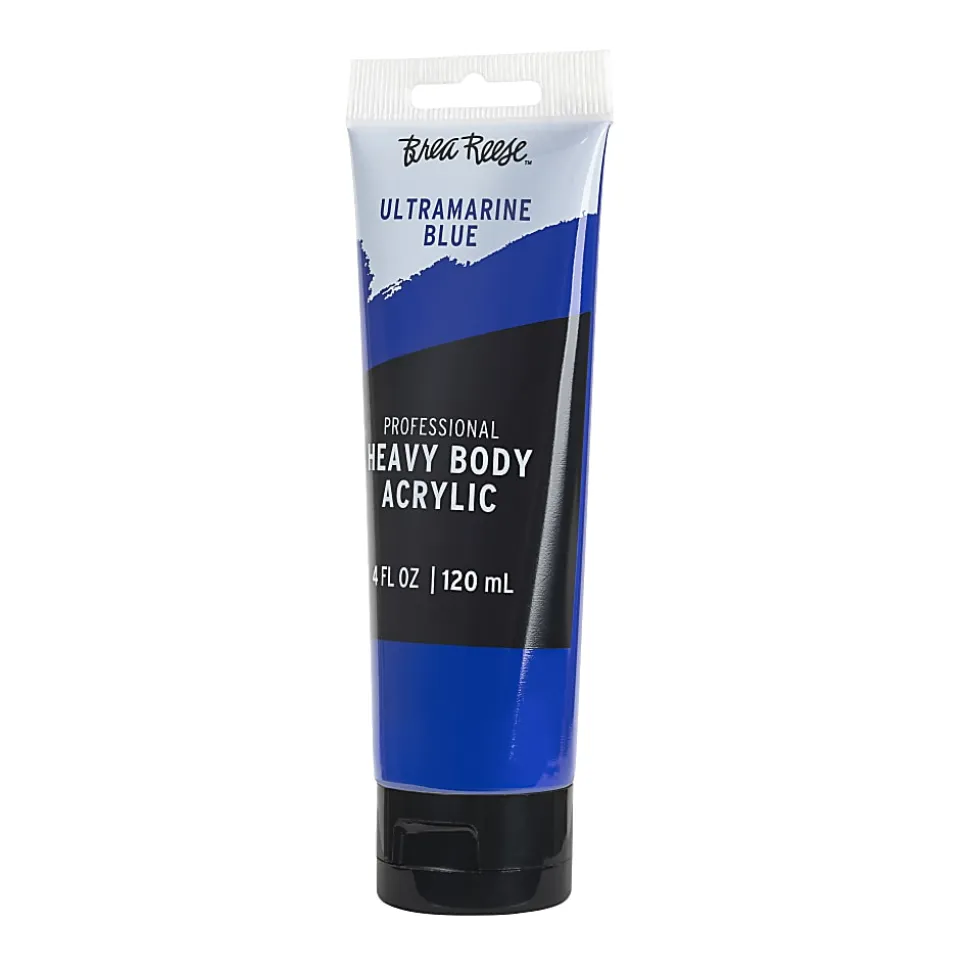 Brea Reese Professional Heavy-Body Acrylic Paint, 4 Oz, Ultramarine Blue