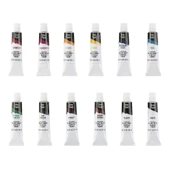 Brea Reese Professional Heavy-Body Acrylic Paint, 12 Jewel-Toned Colors