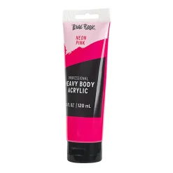 Brea Reese Professional Heavy-Body Acrylic Paint, 4 Oz, Neon Pink