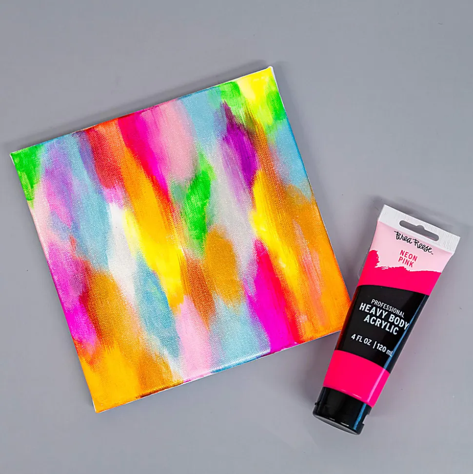 Brea Reese Professional Heavy-Body Acrylic Paint, 4 Oz, Neon Pink