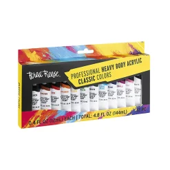 Brea Reese Professional Heavy-Body Acrylic Paint, 12 Classic Colors