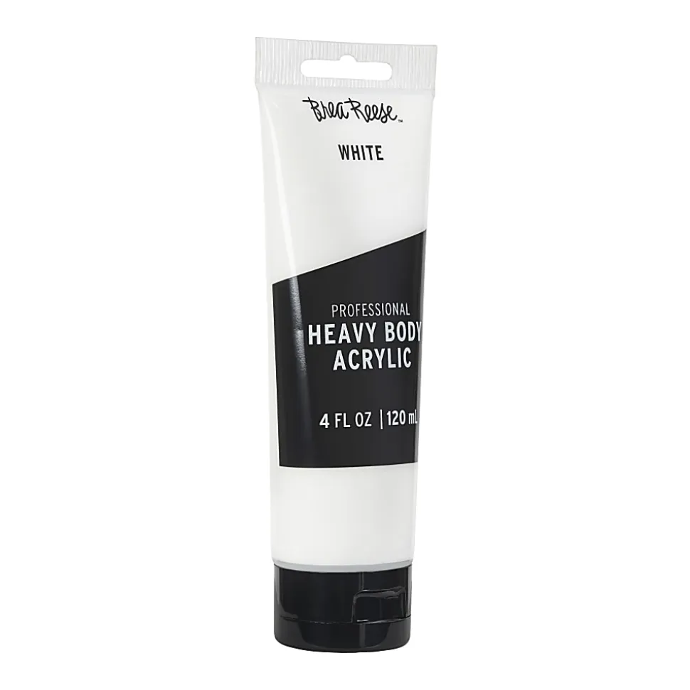 Brea Reese Professional Heavy-Body Acrylic Paint, 4 Oz, White