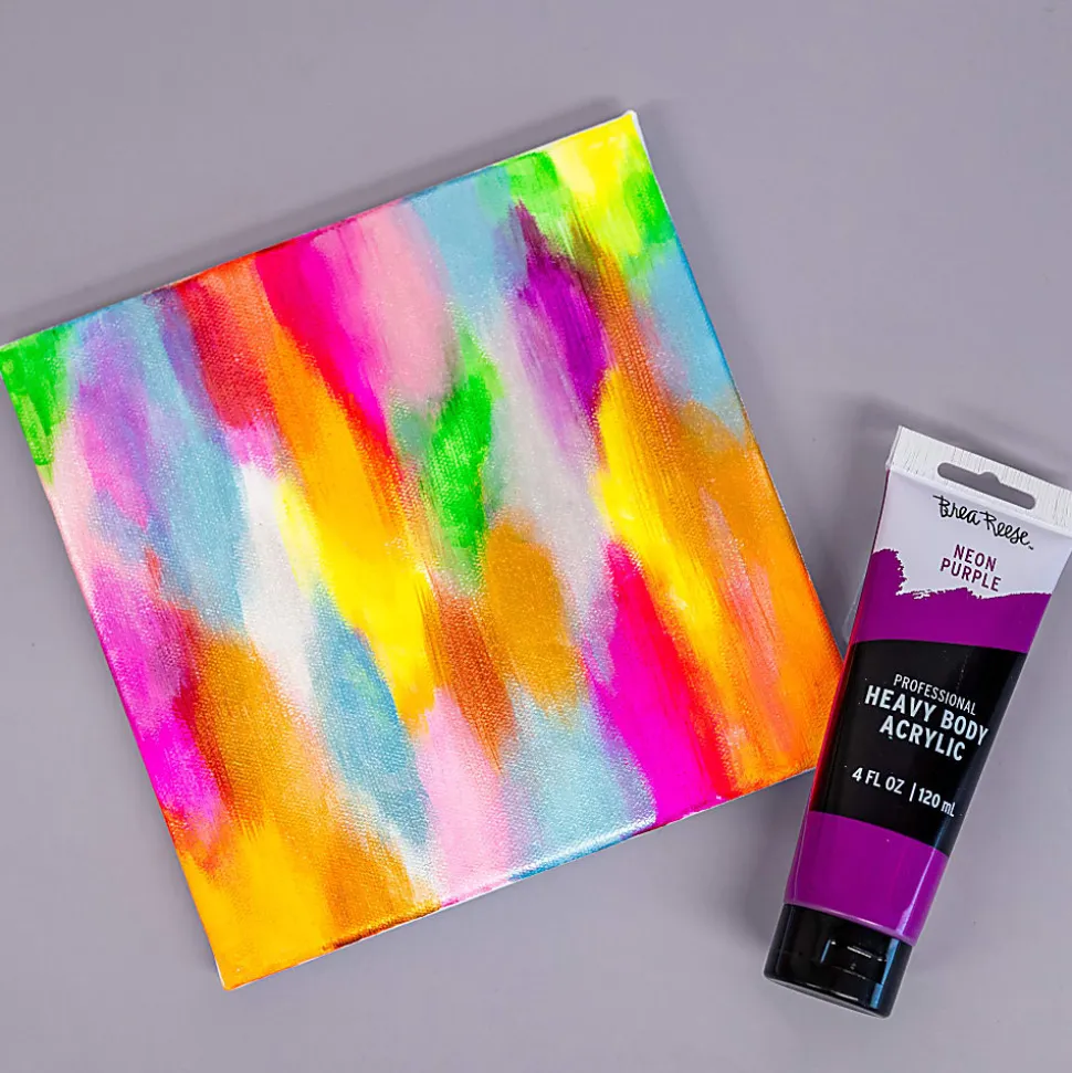 Brea Reese Professional Heavy-Body Acrylic Paint, 4 Oz, Neon Purple