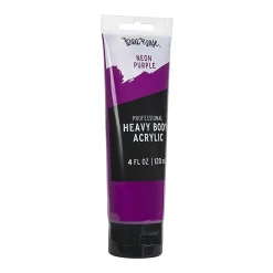 Brea Reese Professional Heavy-Body Acrylic Paint, 4 Oz, Neon Purple