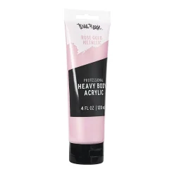 Brea Reese Professional Heavy-Body Acrylic Paint, 4 Oz, Rose Gold