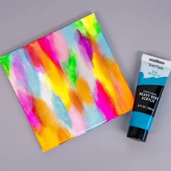 Brea Reese Professional Heavy-Body Acrylic Paint, 4 Oz, Metallic Teal
