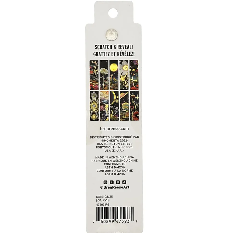 Brea Reese® Scratch Art Bookmark Kit, Surreal, 1-9/10" x 7", Kit Of 11 Pieces