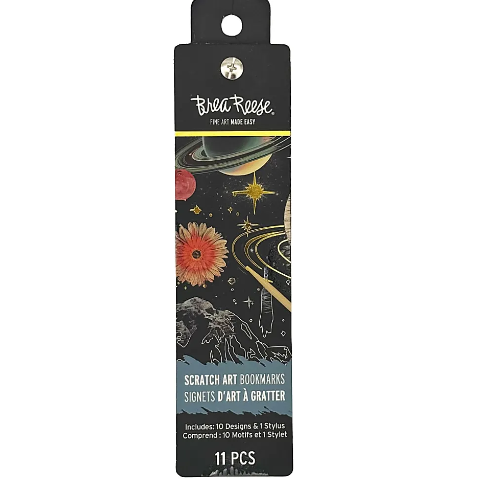 Brea Reese® Scratch Art Bookmark Kit, Surreal, 1-9/10" x 7", Kit Of 11 Pieces