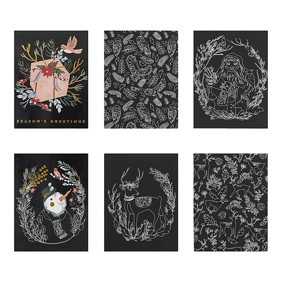 Brea Reese Scratch Art Pad, 6" x 8", Woodland Holiday