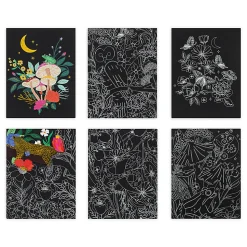 Brea Reese® Scratch Art Paper Pad Kit, 9” x 12”, Mythical Creatures