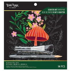 Brea Reese® Scratch Art Paper Pad, 8