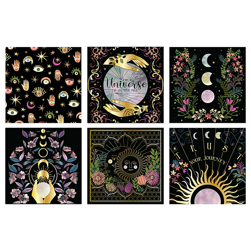Brea Reese® Scratch Art Paper Pad Kit, 8” x 8”, Celestial Skies