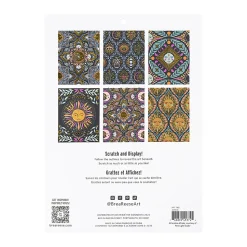 Brea Reese® Scratch Art Paper Pad, 9" x 12", Moon And Sun