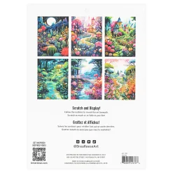Brea Reese® Scratch Art Paper Pad Kit, 9” x 12”, Magical Vistas