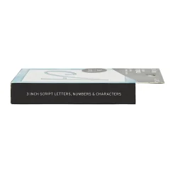 Brea Reese Script Cardstock Stencils, 3", White, Pack Of 48 Stencils